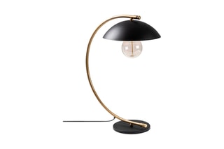 Candeeiro de pousar Sivani Preto e dourado