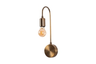 Aplique de parede Baston Dourado