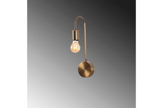 Aplique de parede Baston Dourado
