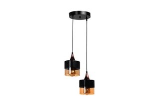 Hanglamp Sahra - Zwart - 2 x 60 W