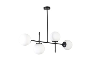 Hanglamp Favori -  Zwart en Wit - 4 x 60 W