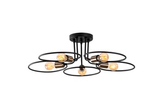 Candeeiro de teto Circle Preto