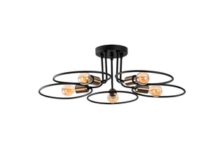 Candeeiro de teto Circle Preto