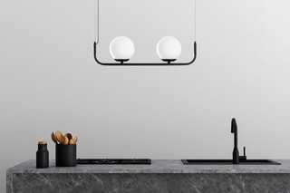 Hanglamp Faruk 13710 - Zwart en Wit - 2 x 40 W