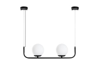 Hanglamp Faruk 13710 - Zwart en Wit - 2 x 40 W