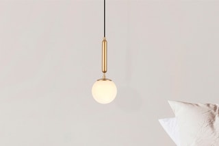 Hanglamp King - Goudkleurig en Transparant - 3 x 40 W
