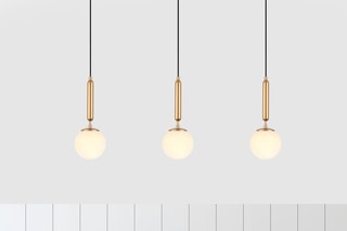Hanglamp King - Goudkleurig en Transparant - 3 x 40 W