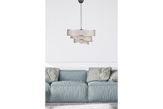 Candeeiro suspenso KS - Creme - 40 W