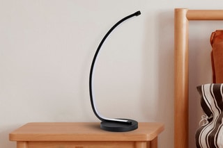 Candeeiro de mesa LED Bevel - Preto
