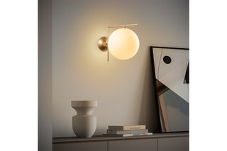 Aplique de parede - Dourado e branco - 10 W