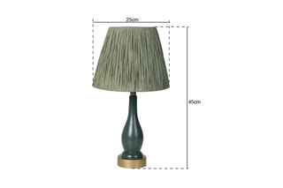 Candeeiro de mesa YL208 - Verde e dourado - 60 W