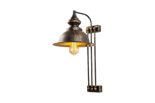 Wandlamp Saglam - Bruin en Goudkleurig - 40 W