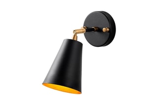 Aplique de parede Evander Preto