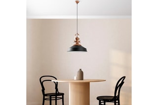 Candeeiro suspenso Craft - Preto e dourado