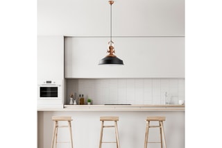 Candeeiro suspenso Craft - Preto e dourado
