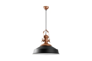 Candeeiro suspenso Craft - Preto e dourado