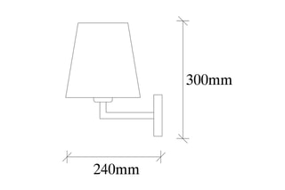Wandlamp Profil - Zwart en Wit - 40 W