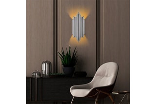 Wandlamp Reis - Zilverkleurig - 40 W