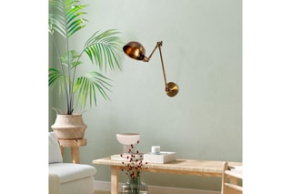 Wandlamp Sivani - Donkergoudkleurig - 100 W