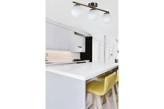 Candeeiro de teto - Cromado - 3 x 40 - 60 W