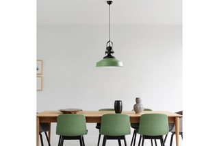 Candeeiro suspenso Craft - Preto e verde