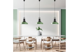 Candeeiro suspenso Craft - Preto e verde