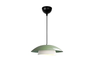 Candeeiro suspenso - Preto e verde