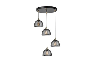 Candeeiro suspenso Nasa - Preto - 4 x 60 W