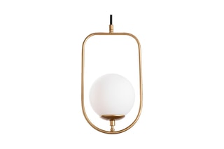 Hanglamp Skew - Goudkleurig en Zwart - 3 x 40 W