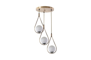 Candeeiro suspenso - Branco - 3 x 60 W