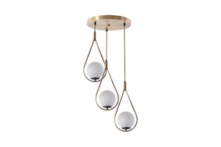 Candeeiro suspenso - Branco - 3 x 60 W