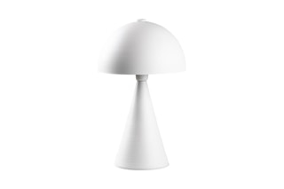 Candeeiro de mesa Dodo Branco e dourado