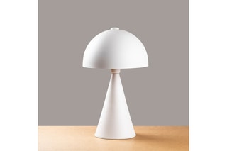 Candeeiro de mesa Dodo Branco e dourado