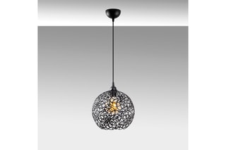 Candeeiro suspenso - Preto - 40 W