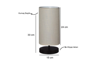 Candeeiro de mesa AYD - Cru - 40 W