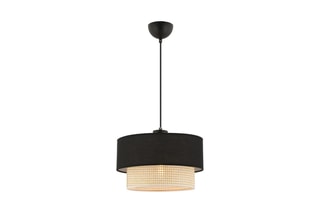 Candeeiro suspenso Echo - Preto e cru - 45 - 60 W