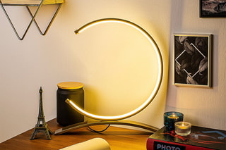 Candeeiro de mesa LED Moon - Dourado - 12 W