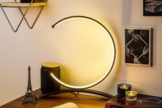 Candeeiro de mesa LED Moon - Preto - 12 W