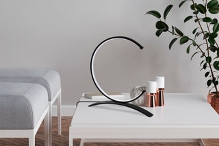Candeeiro de mesa LED Moon - Preto - 12 W