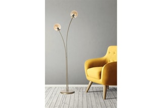 Candeeiro Rose - Dourado e transparente