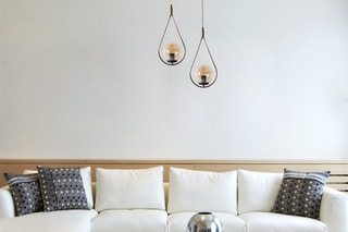 Candeeiro suspenso - Bronze - 2 x 60 W