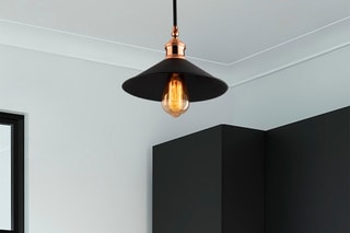 Candeeiro suspenso Berceste - Preto e acobreado - 40 W