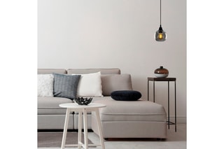 Candeeiro suspenso Smoked - Preto - 60 W