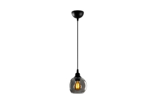 Candeeiro suspenso Smoked - Preto - 60 W