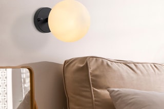 Aplique de parede Atmaca - Preto e creme - 15 W