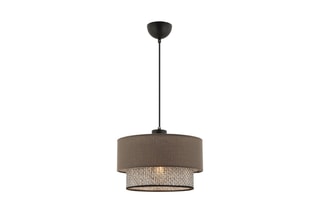 Candeeiro suspenso Echo - Antracite e cinzento-escuro - 45 - 60 W