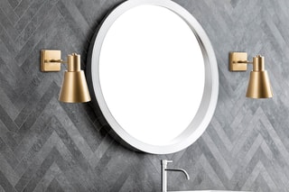 Aplique de parede Funnel - Dourado -  40 W