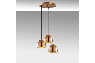 Candeeiro suspenso - Dourado - 3 x 40 W