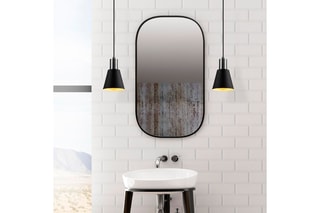 Candeeiro suspenso Kem - Preto - 100 W