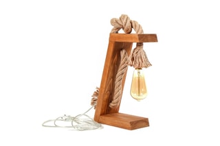 Candeeiro de mesa em madeira de epícea KN13 - Natural - 40 W